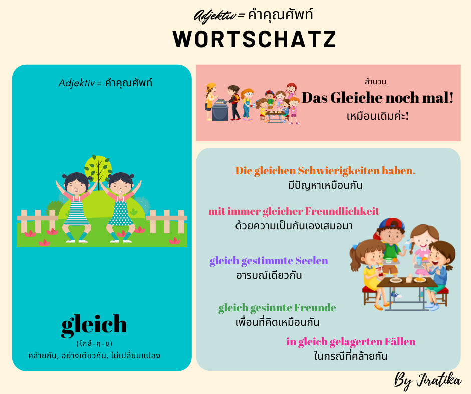 คำศัพท์ภาษาเยอรมัน คำคุณศัพท์ Adjektiv