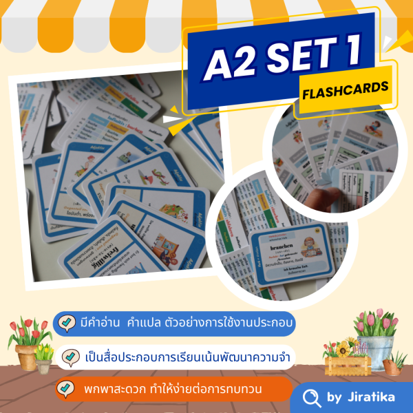 ชุดคำศัพท์ภาษาเยอรมันGermanA2 ชุดที่ 1 แบบไฟล์ E-Book